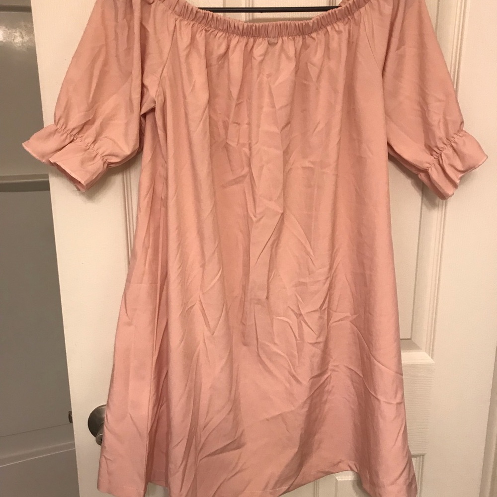 off the shoulder dress